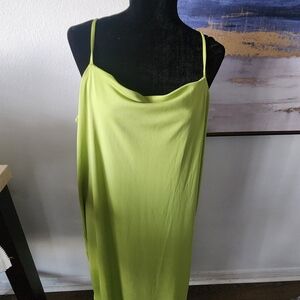 H&M Strapless Lime Green Dress